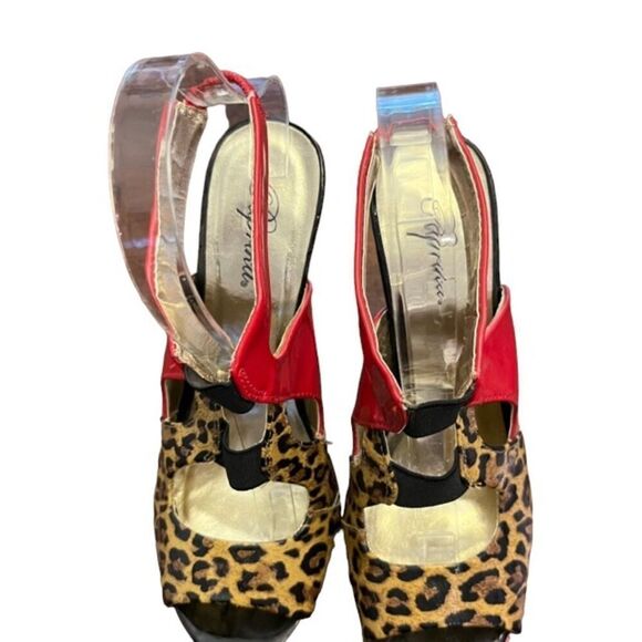 Paprika Women's Stiletto Heels - Leopard, Red, Hot Pink! - Picture 7 of 11